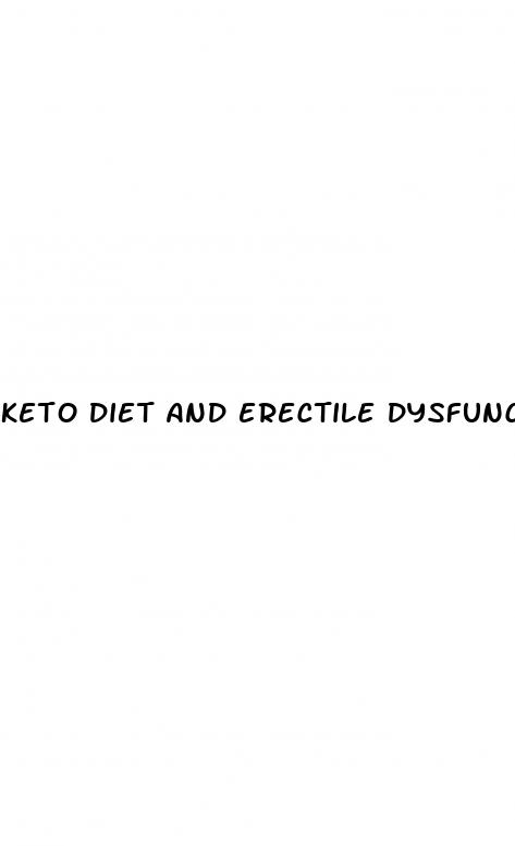 keto diet and erectile dysfunction