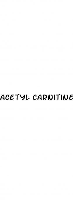 acetyl carnitine erectile dysfunction