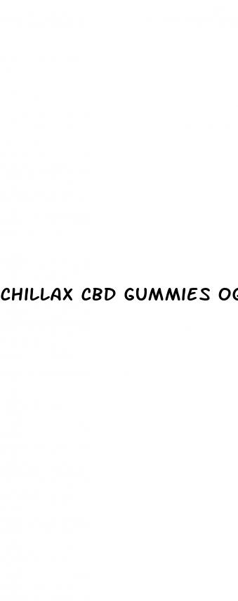 chillax cbd gummies og kush mg