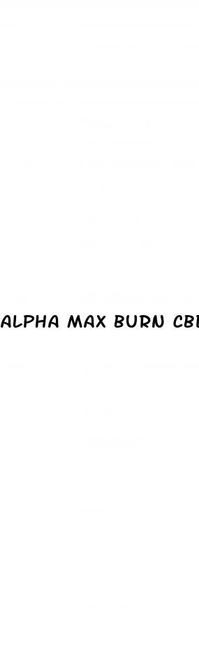 alpha max burn cbd gummies