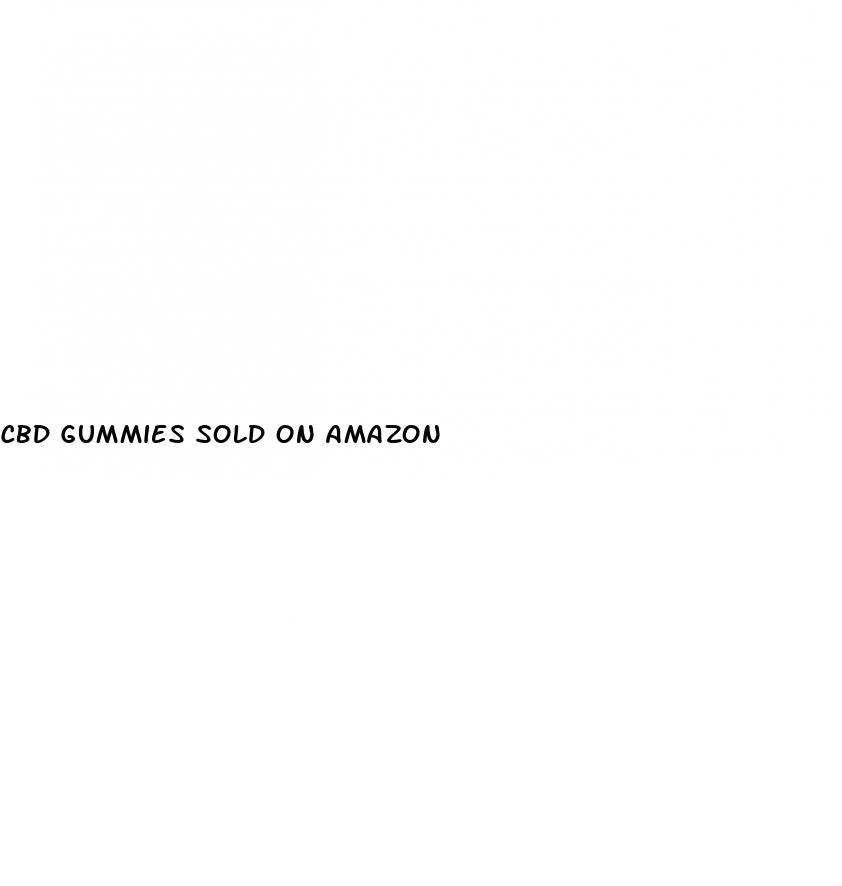 cbd gummies sold on amazon