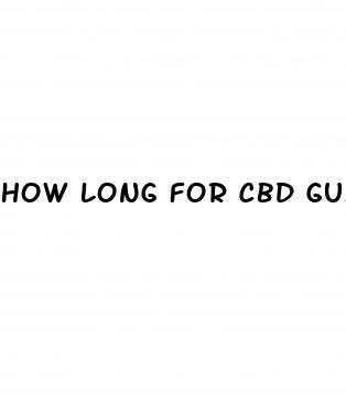 how long for cbd gummies to help with anxiety