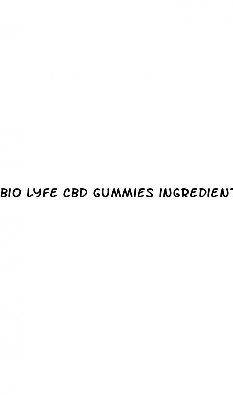 bio lyfe cbd gummies ingredients