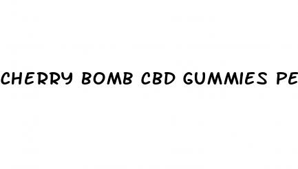 cherry bomb cbd gummies peach