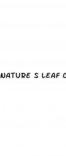 nature s leaf cbd gummies