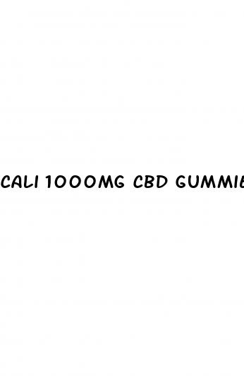 cali 1000mg cbd gummies nutrition facts