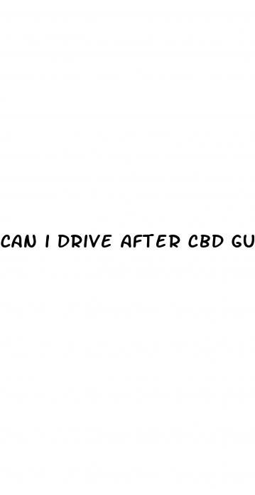 can i drive after cbd gummies