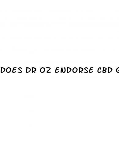 does dr oz endorse cbd gummies