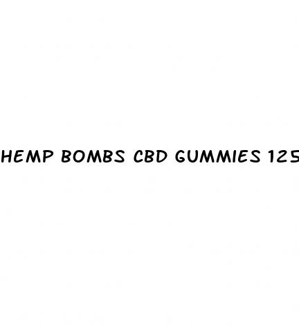 hemp bombs cbd gummies 125 mg drug test