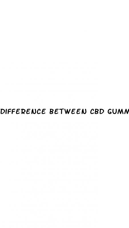 difference between cbd gummies and weed gummies