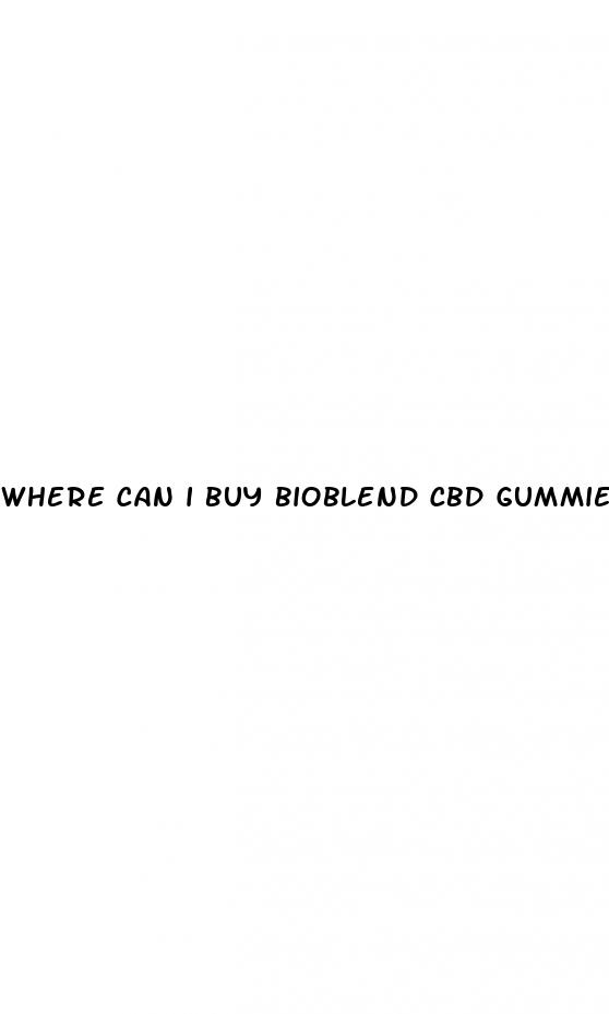 where can i buy bioblend cbd gummies