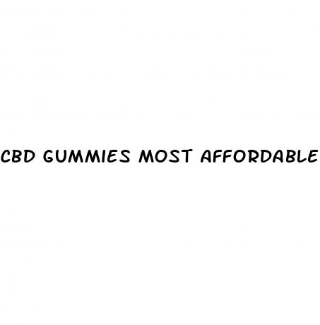 cbd gummies most affordable