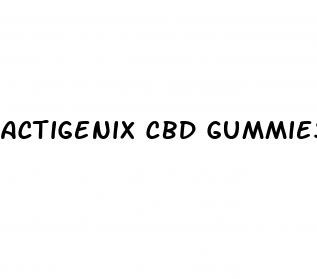 actigenix cbd gummies