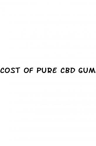 cost of pure cbd gummies