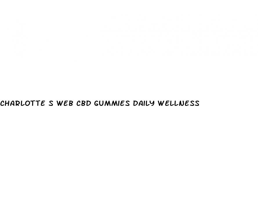 charlotte s web cbd gummies daily wellness