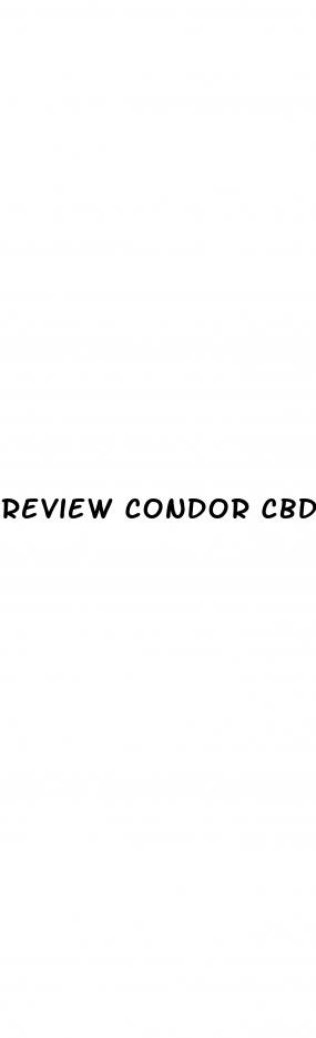 review condor cbd gummies