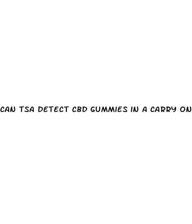 can tsa detect cbd gummies in a carry on