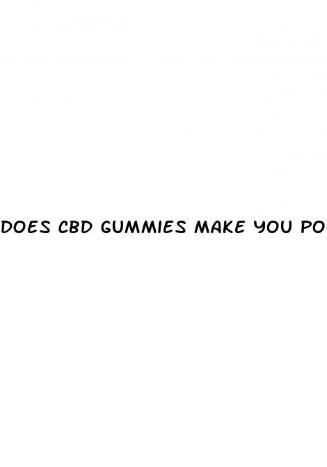 does cbd gummies make you poop