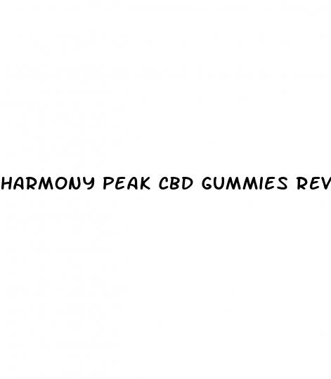 harmony peak cbd gummies review