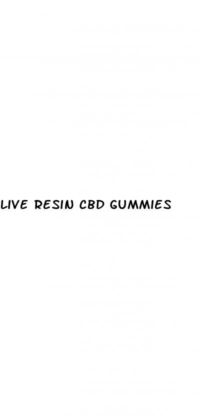 live resin cbd gummies