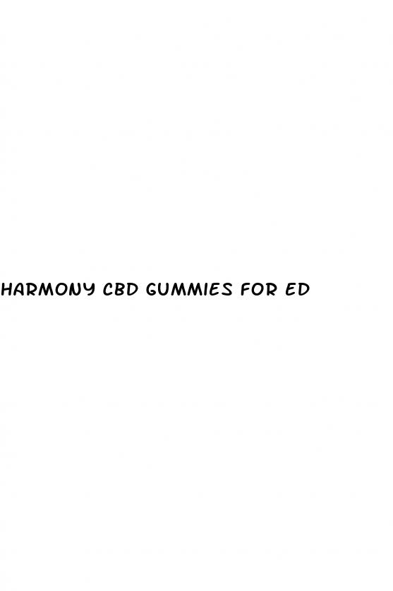 harmony cbd gummies for ed