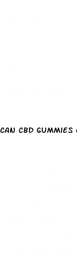 can cbd gummies cause dizziness