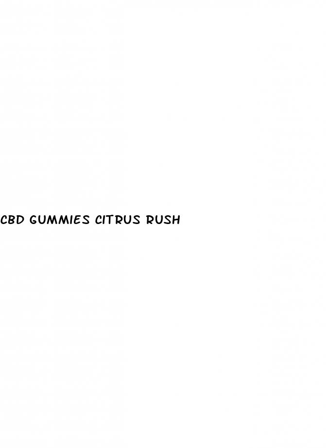 cbd gummies citrus rush