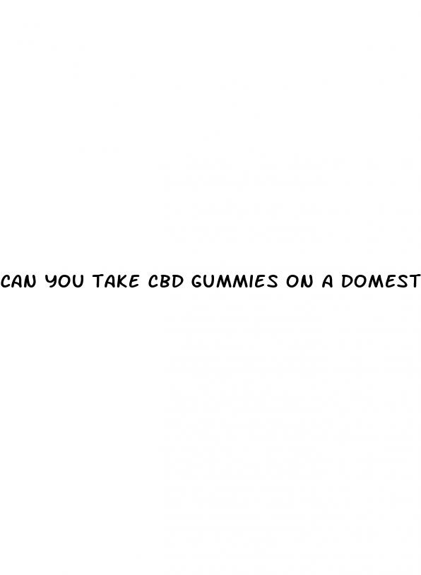 can you take cbd gummies on a domestic flight