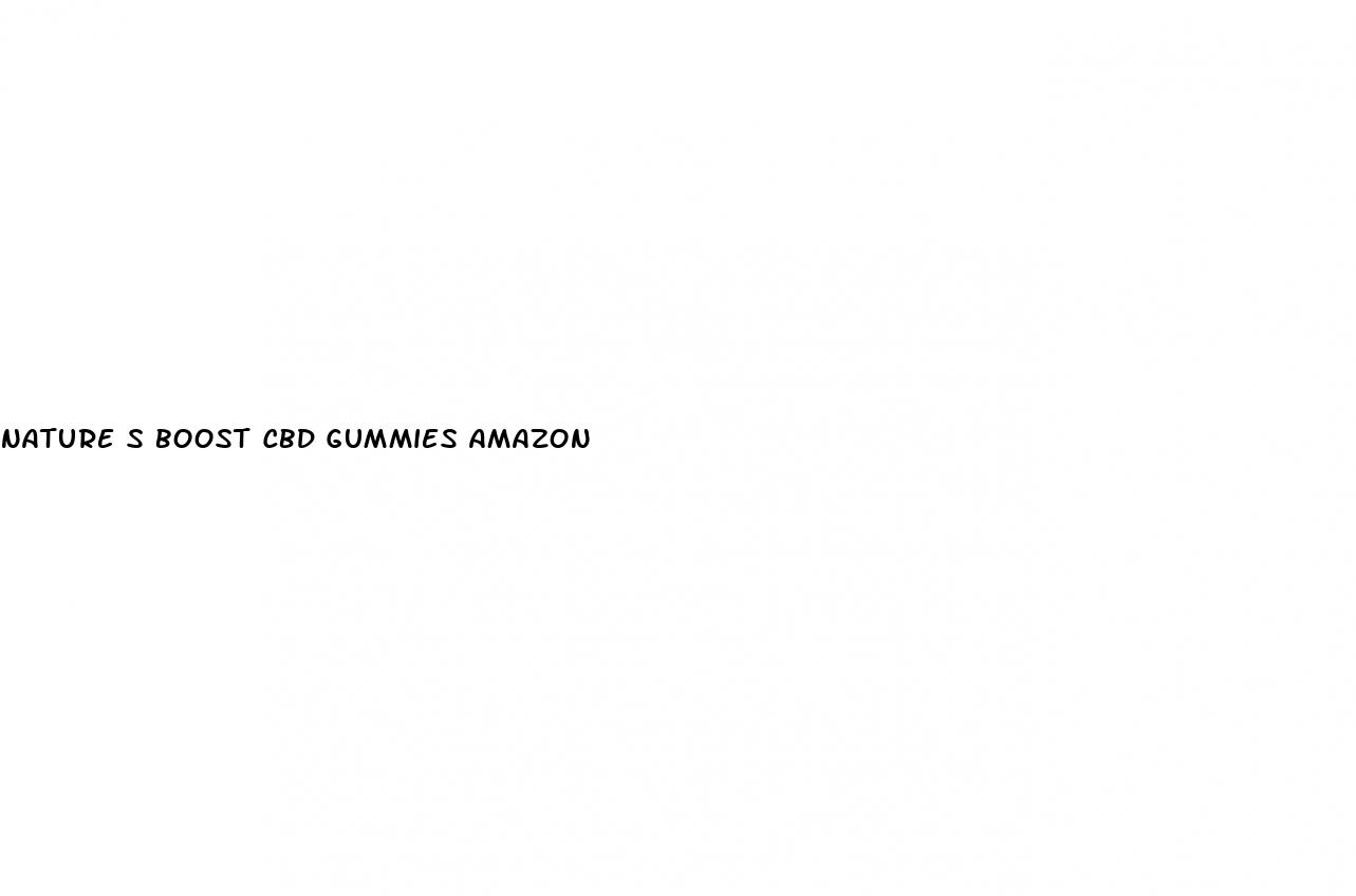 nature s boost cbd gummies amazon