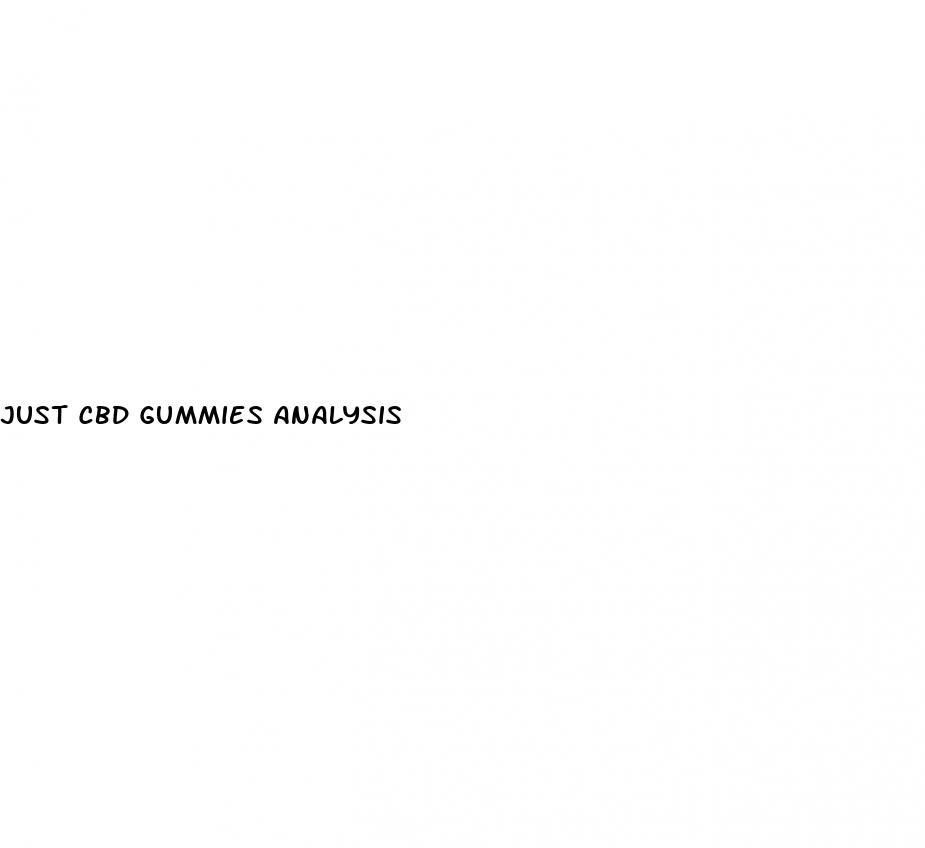 just cbd gummies analysis