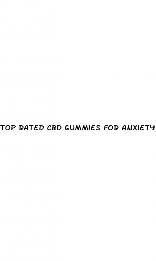 top rated cbd gummies for anxiety