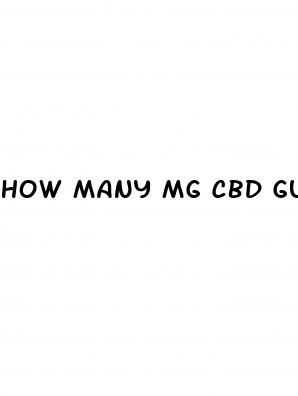 how many mg cbd gummies