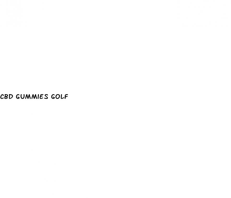 cbd gummies golf