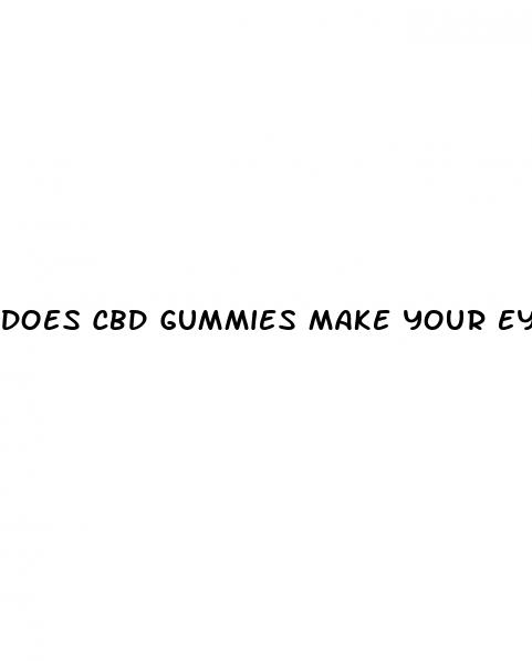 does cbd gummies make your eyes red