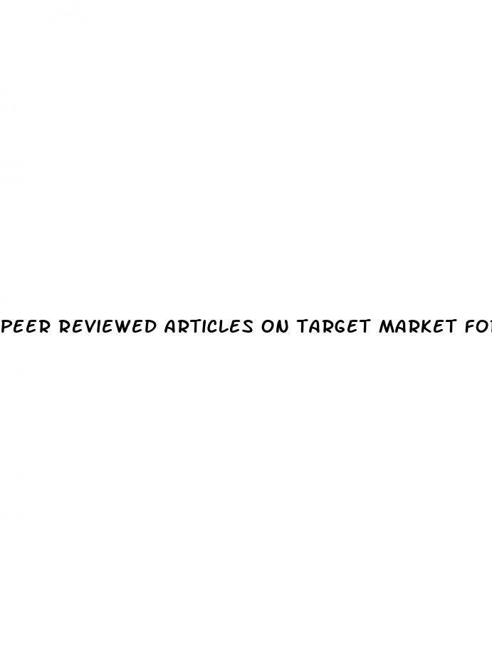 peer reviewed articles on target market for cbd gummies