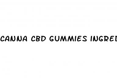 canna cbd gummies ingredients