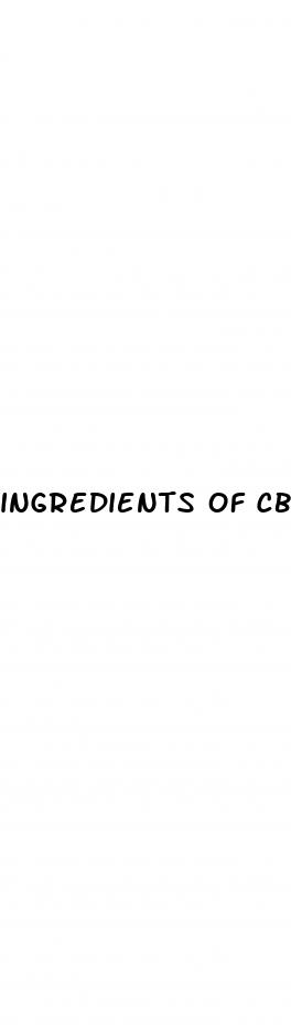 ingredients of cbd gummies