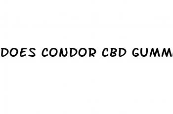 does condor cbd gummies work for ed