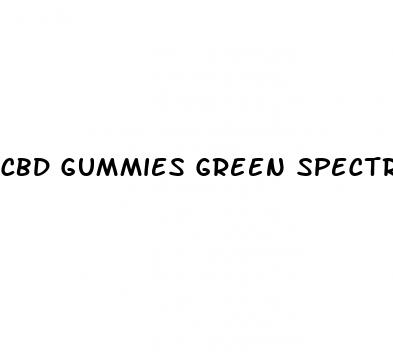 cbd gummies green spectra