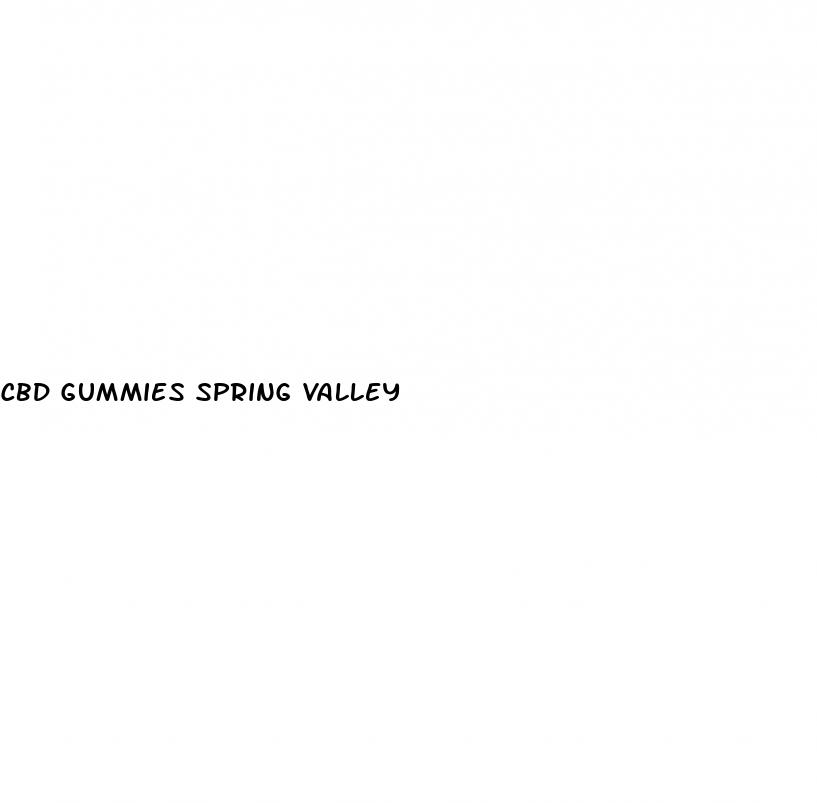 cbd gummies spring valley