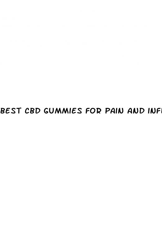 best cbd gummies for pain and inflammation