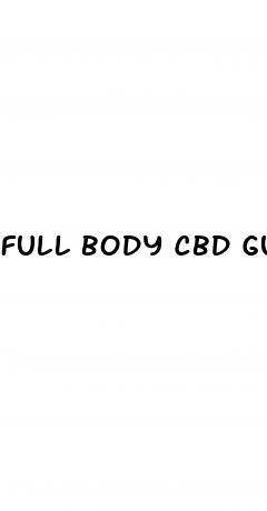 full body cbd gummies increase penis size