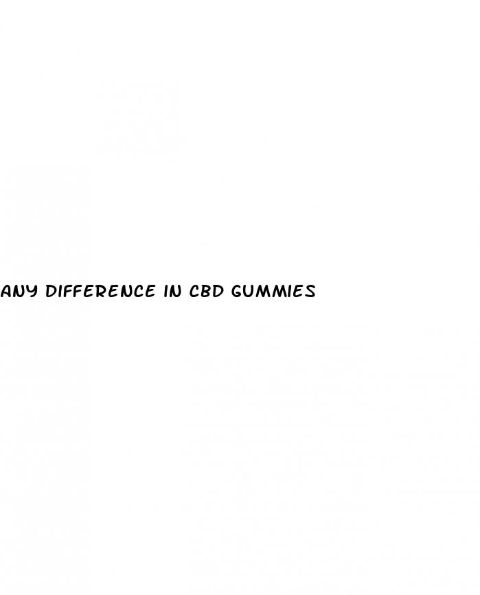 any difference in cbd gummies