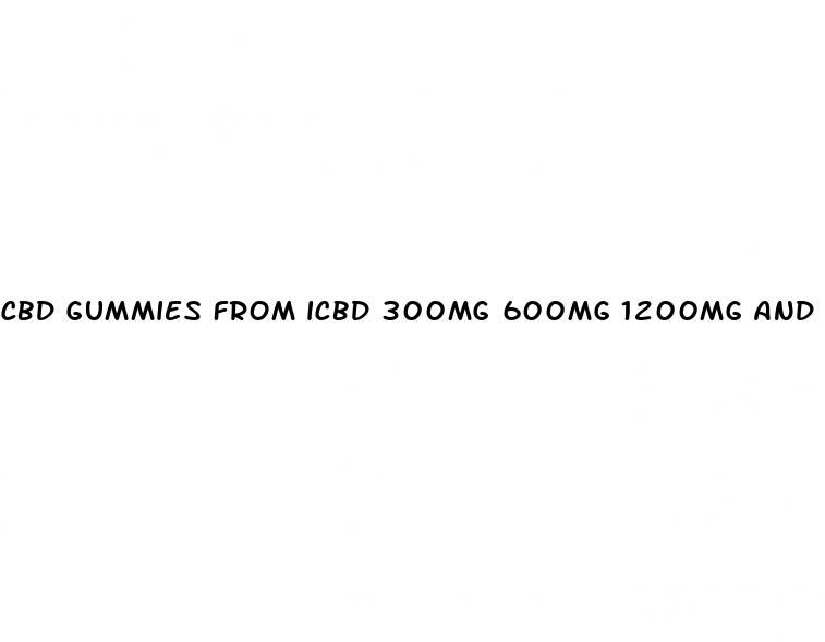 cbd gummies from icbd 300mg 600mg 1200mg and 1500mg