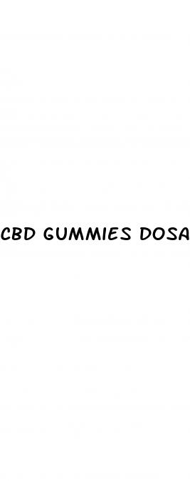 cbd gummies dosage chart