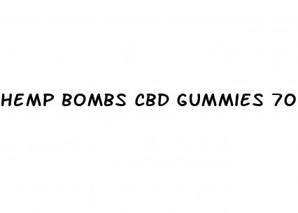 hemp bombs cbd gummies 70ct