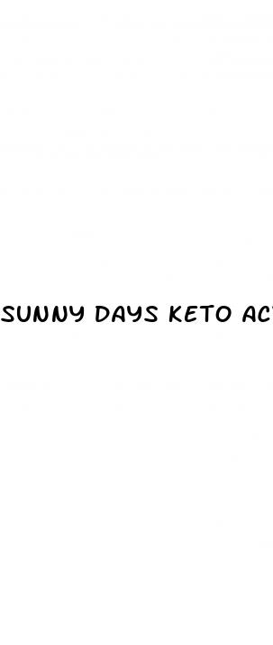 sunny days keto acv gummies review