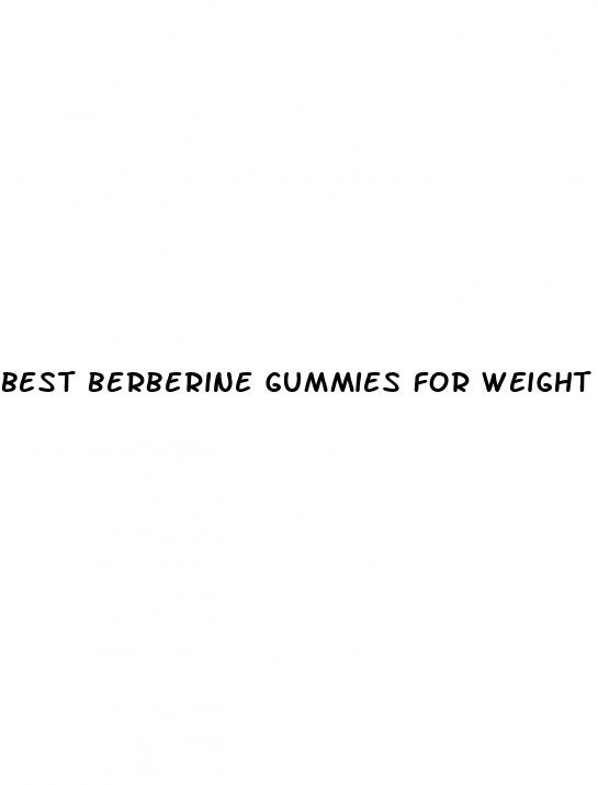 best berberine gummies for weight loss