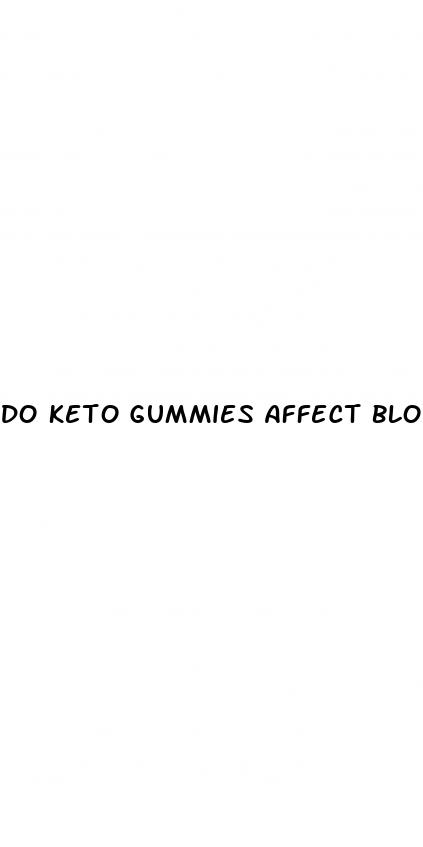 do keto gummies affect blood pressure