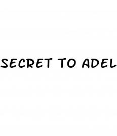 secret to adele weight loss